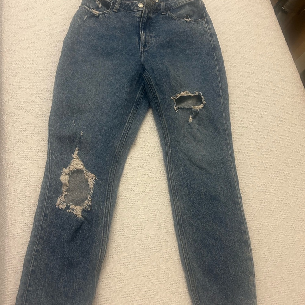 Abercrombie & Fitch Blue Straight Leg Jeans